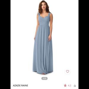 Azazie Raine Dusty Blue Bridesmaid Dress